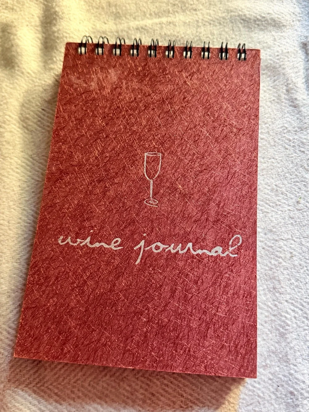 Wine Journal Spiral-Bound Tasting Notebook Blank Notebook Made in Canada